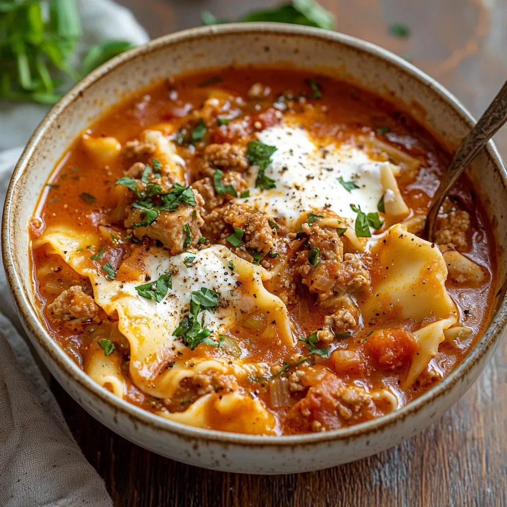 Instant Pot Lasagna Soup