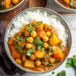 Slow Cooker Vegetable Curry with Chickpeas