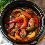 Slow Cooker Peppers and Sausage