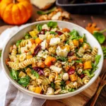 Autumn Pasta Salad with Roasted Butternut Squash and Maple Dijon Dressing