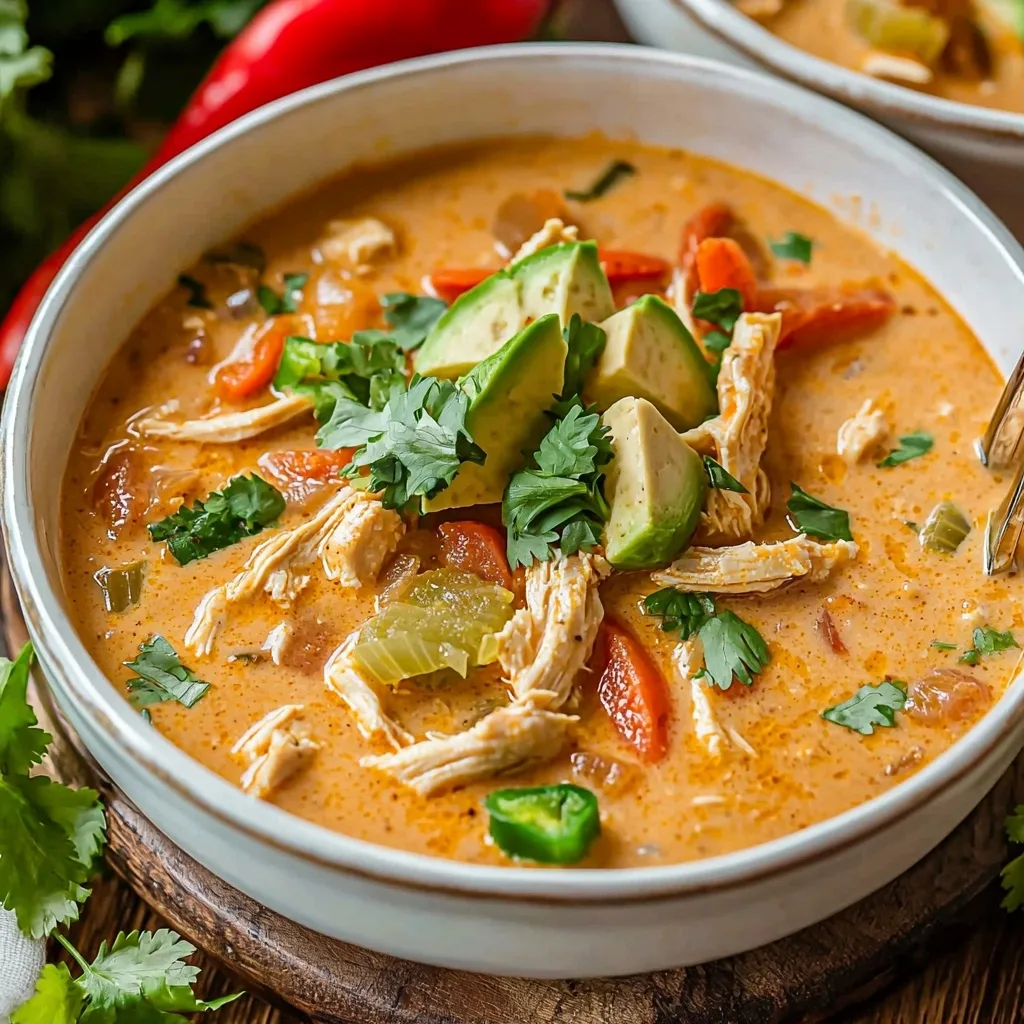 Creamy Chicken Fajita Soup