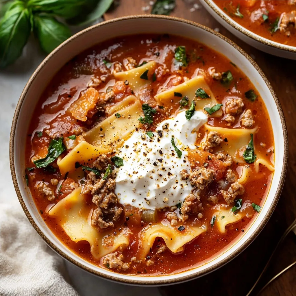 Easy Lasagna Soup Recipe