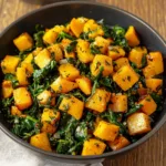 Butternut Squash Spinach Skillet