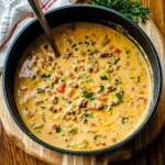 Cheeseburger Soup with Velveeta