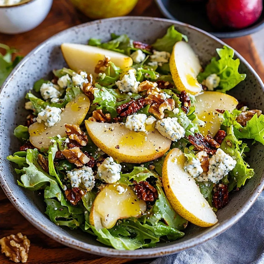 Autumn Salad with Pears and Gorgonzola