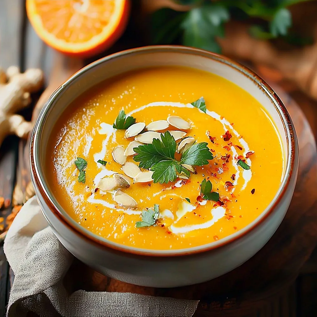 Easy Butternut Squash Soup With Orange &amp; Ginger