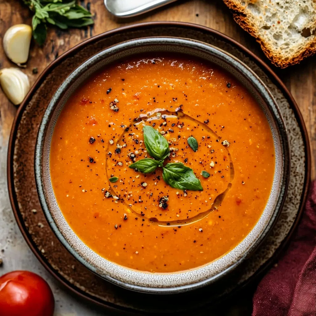 Roasted Tomato and Garlic Soup