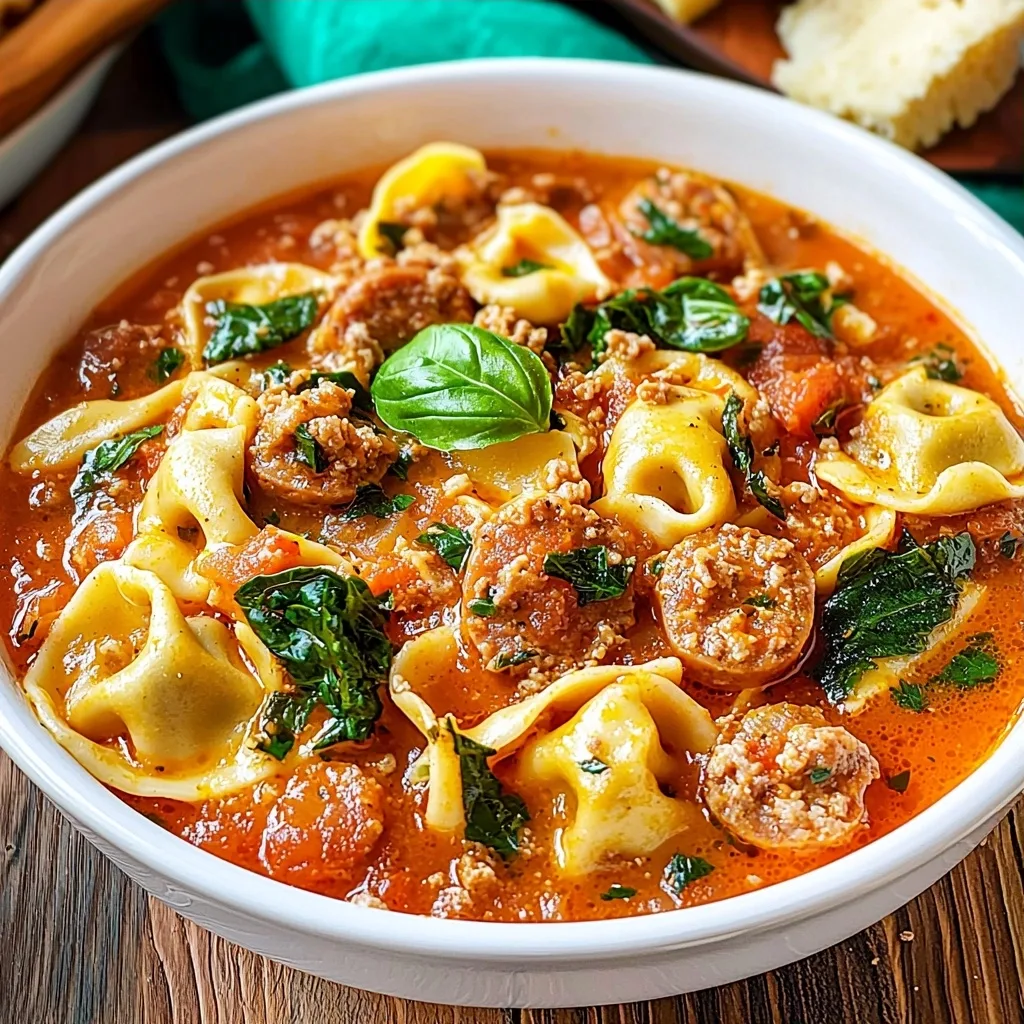Sausage Tortellini Soup