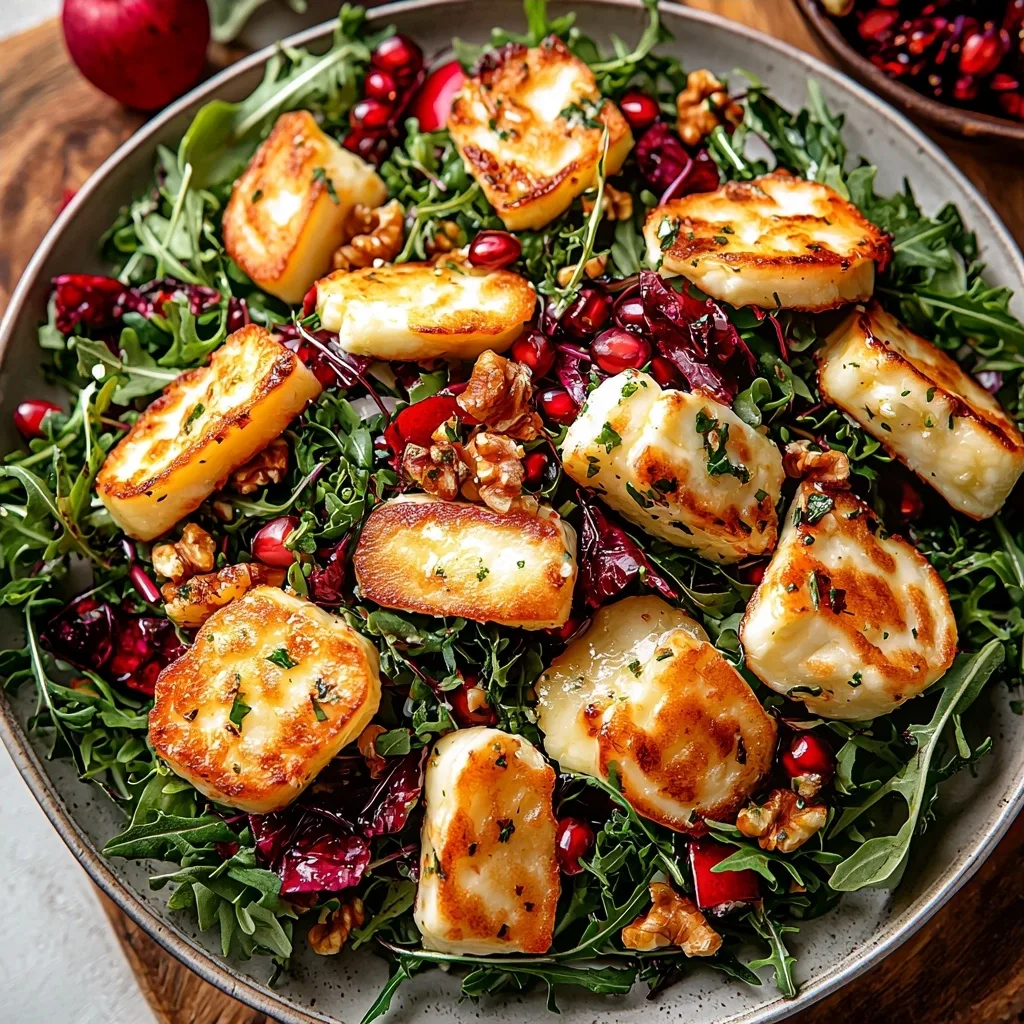Honeycrisp and Halloumi Salad