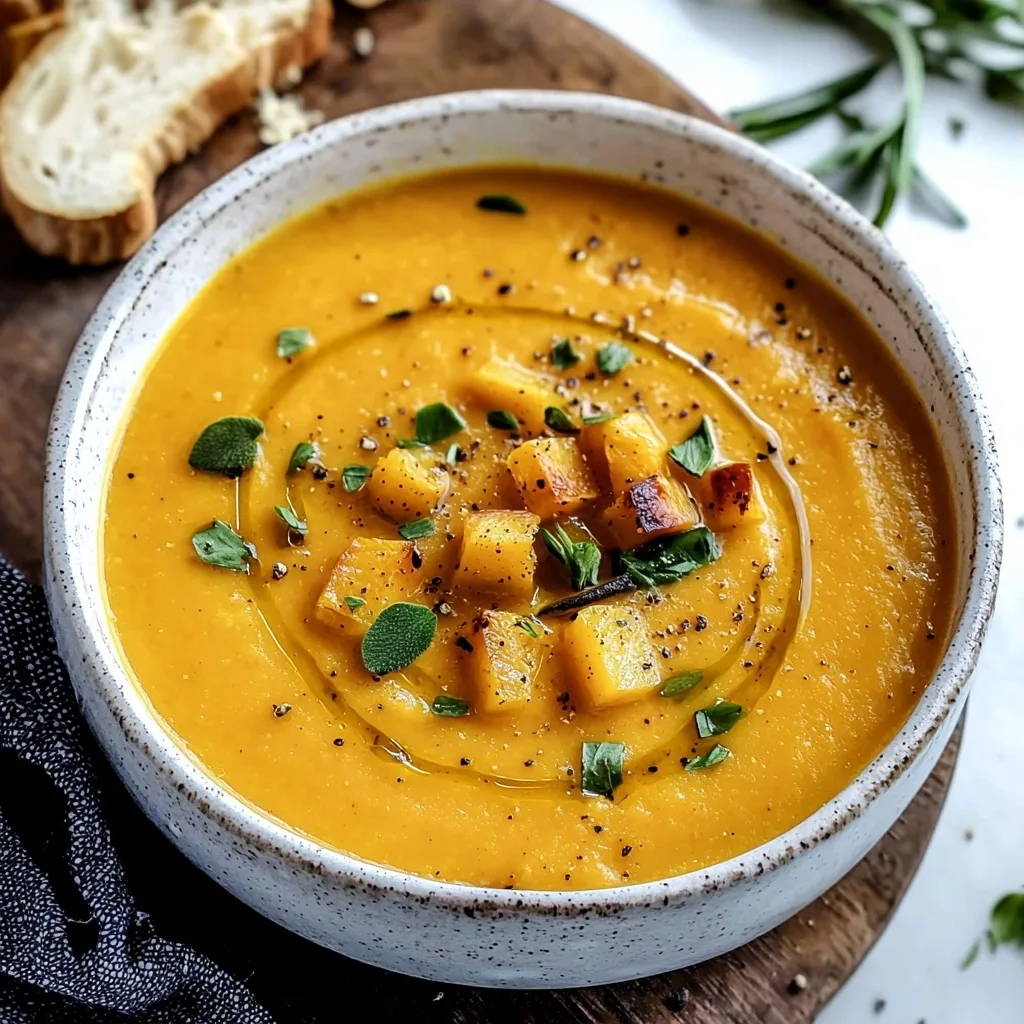 Easy Roasted Butternut Squash Soup