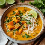 Sweet Potato Curry Noodle Soup