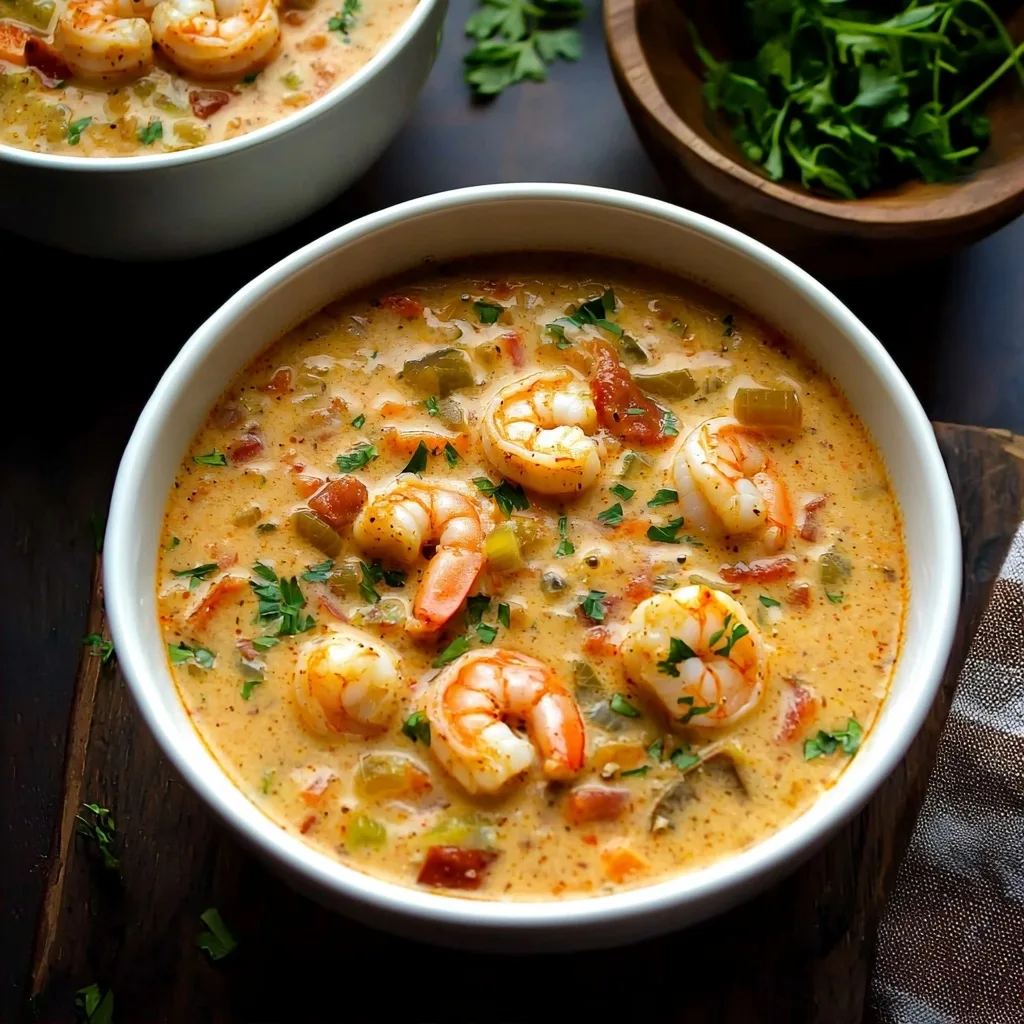 Creamy Instant Pot Chipotle Shrimp Soup