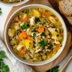 Easy & Cozy Turkey and Wild Rice Soup (or Chicken)