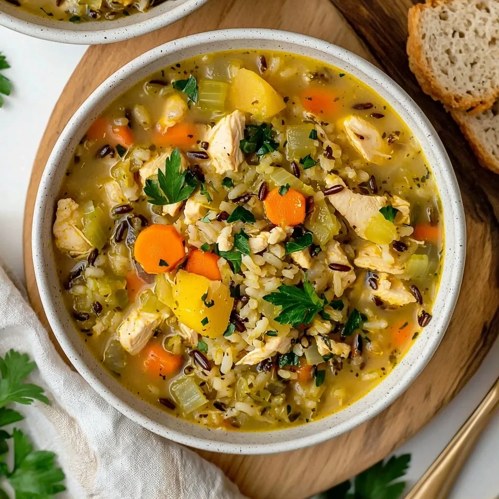 Easy & Cozy Turkey and Wild Rice Soup (or Chicken)