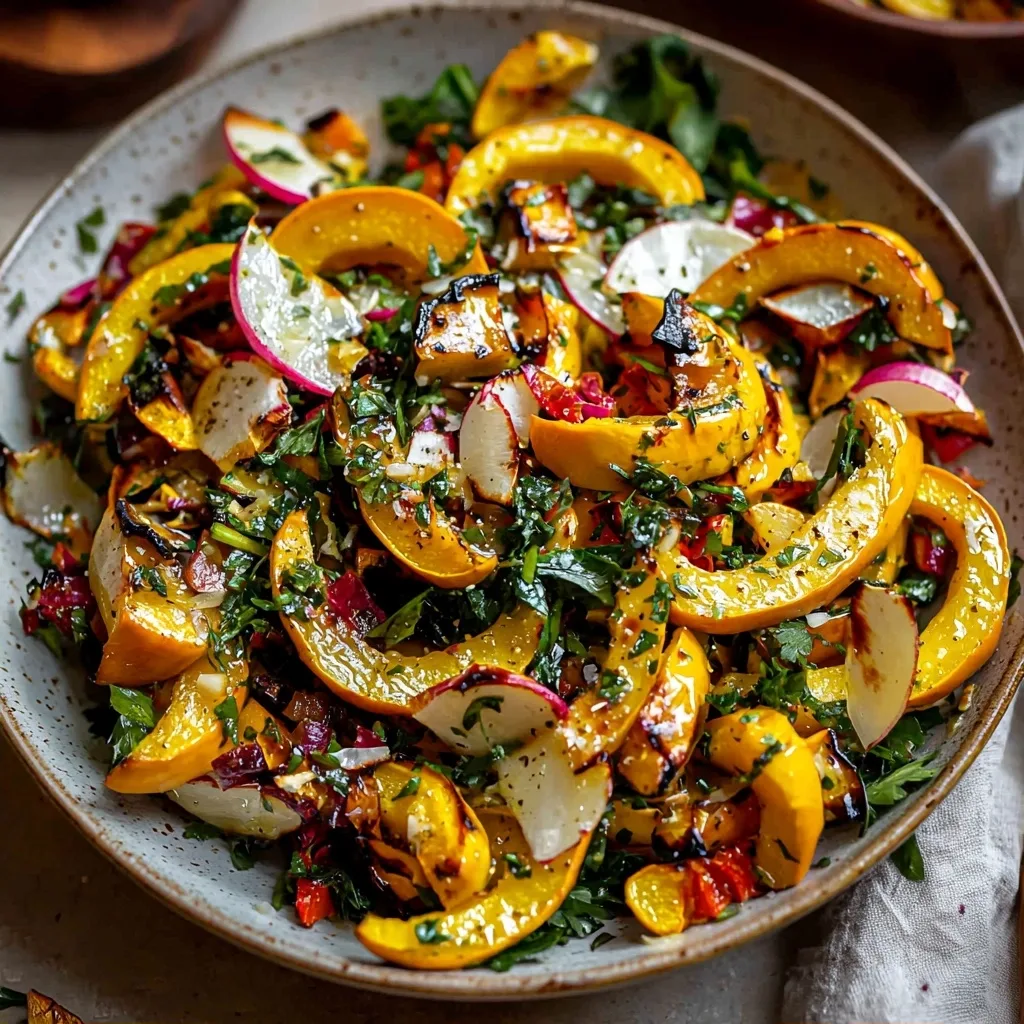 Autumn Delicata Squash Salad