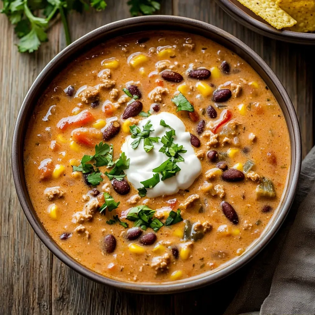 Easy Creamy Taco Soup with Rotel