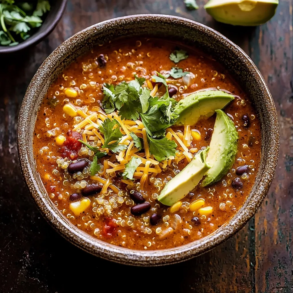 Creamy Taco Soup with Quinoa