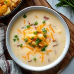 Crockpot Potato Soup with Frozen Hashbrowns
