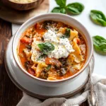 Vegetarian Lasagna Soup