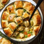 Chicken Pot Pie with Biscuit Crust