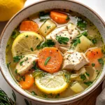 30 Minute Low Carb Lemon Chicken Soup