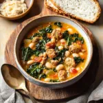 Tuscan White Bean Sausage and Kale Soup