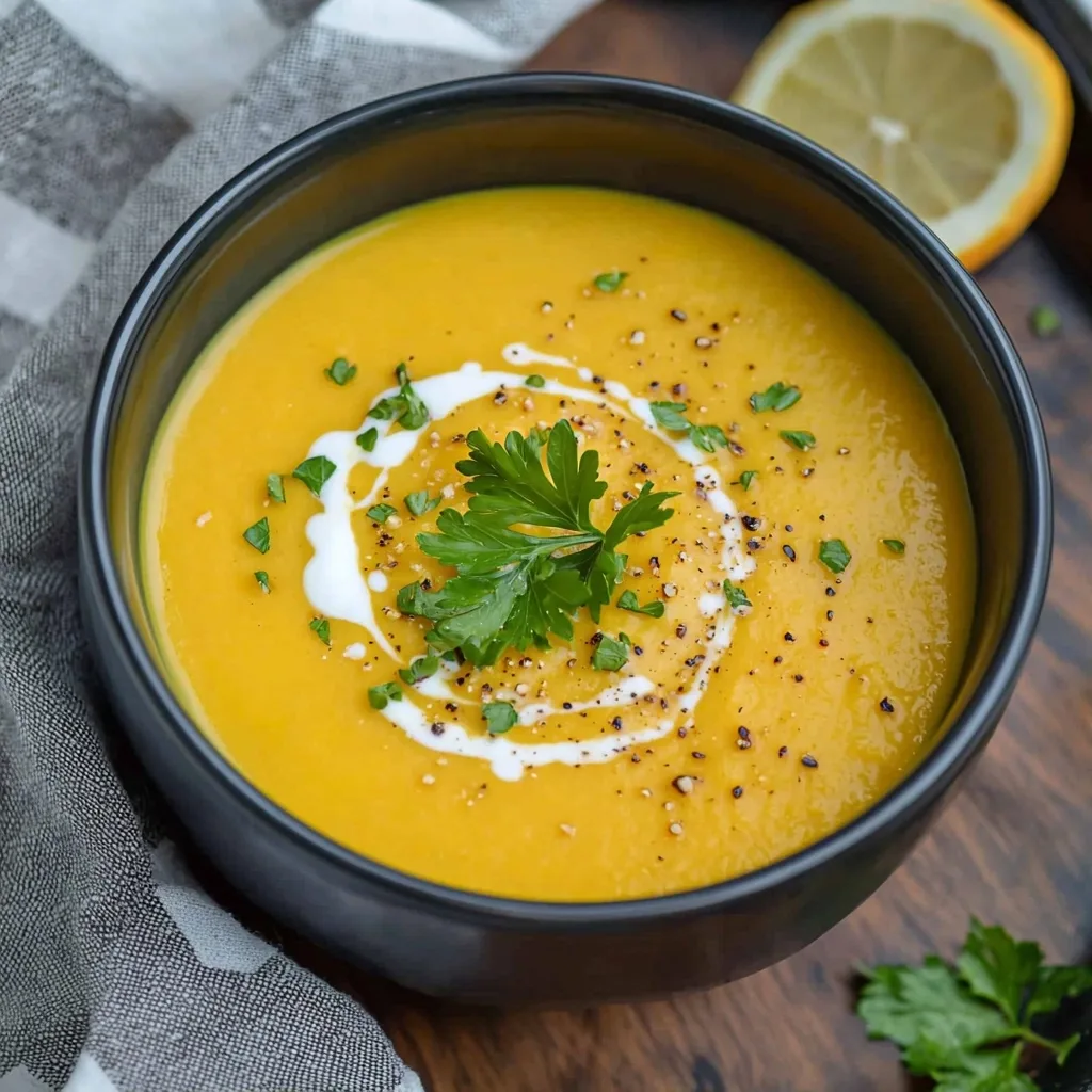 Low Carb Butternut Squash Soup with coconut milk