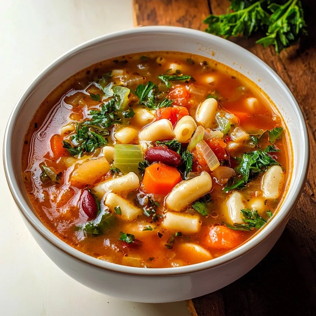 High Protein Minestrone Soup