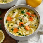 Easy Gluten-Free Lemon Chicken Orzo Soup