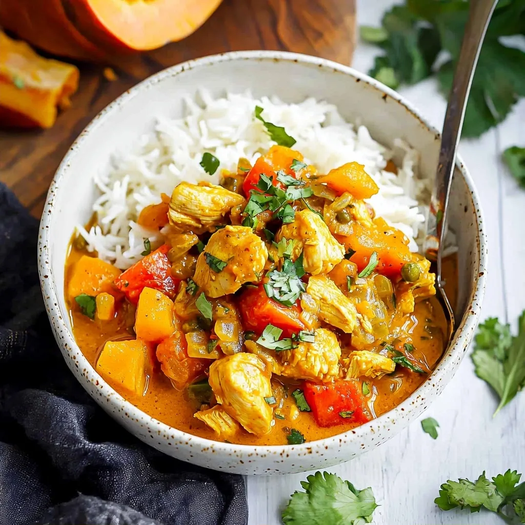 Slow Cooker Pumpkin Chicken Curry