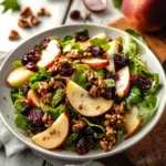 Pear Salad with Dried Cherries and Candied Walnuts