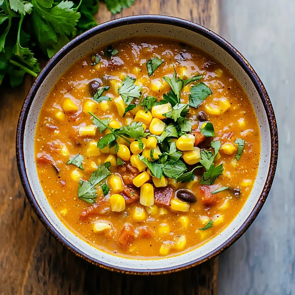 Southwest Corn Chowder (Crockpot!)