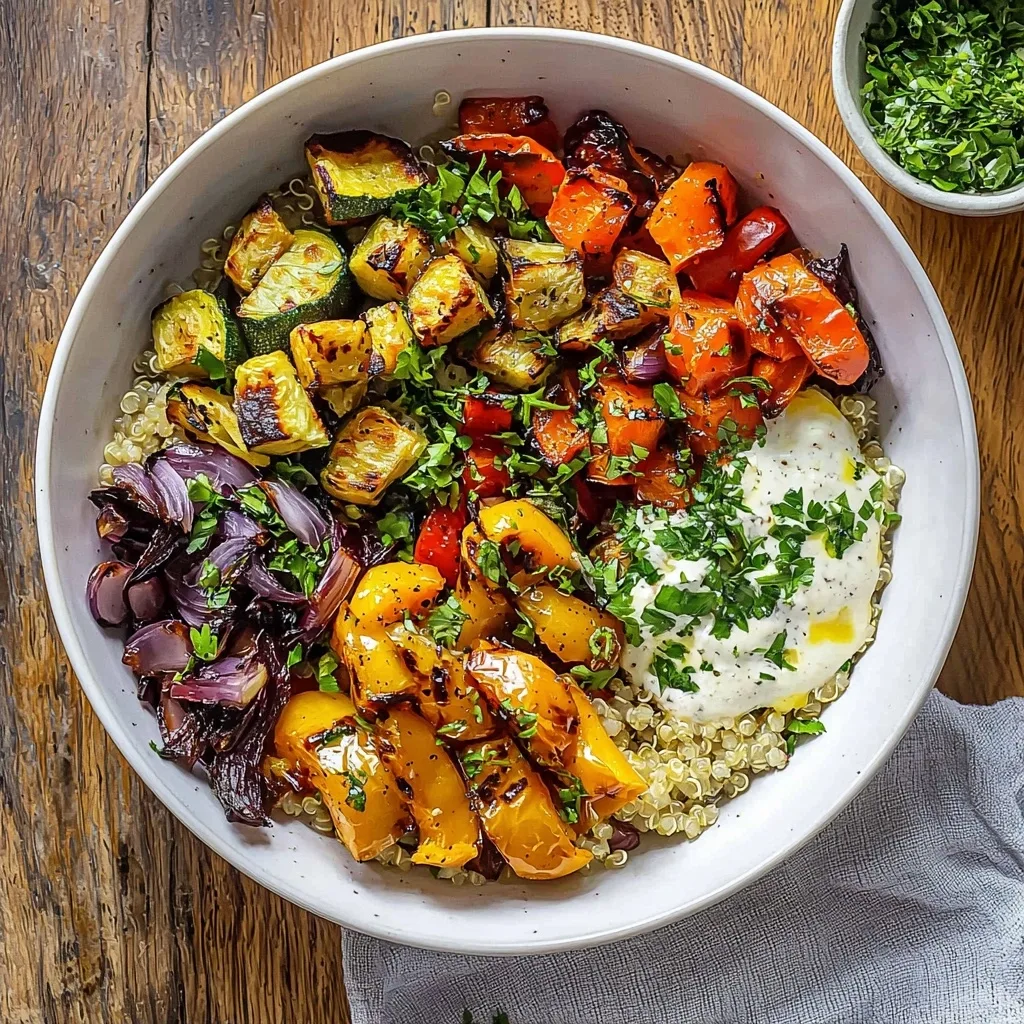 Quinoa Bowl Recipe with Roasted Vegetables
