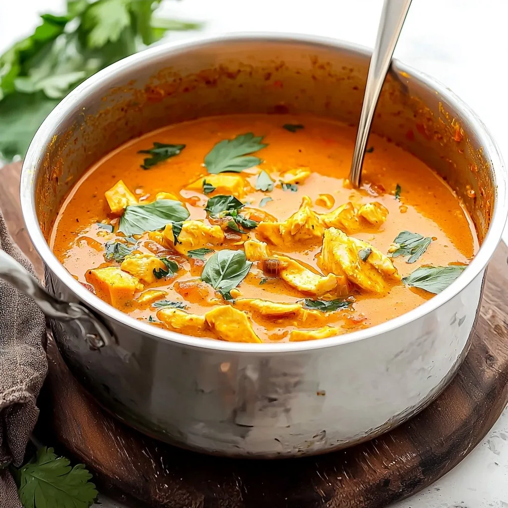 Curried Pumpkin Chicken Soup